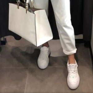 Zara White Multiform Platform Sneakers NWT